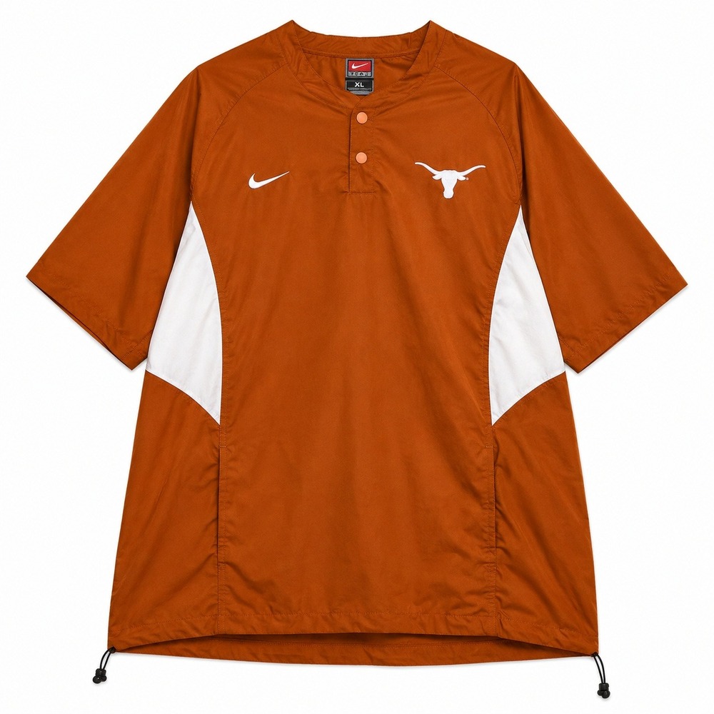 Nike Football Coach Shirt Mens XL Texas Longhorns Blade Collar Dri Fit Sideline